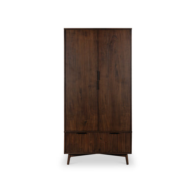 Oskar Double Wardrobe with Drawer