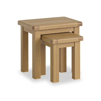 Portland Oak Nest of 2 Tables