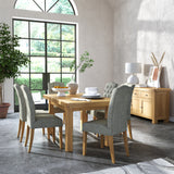 Portland Oak Small Extending Dining Table from Roseland furniture