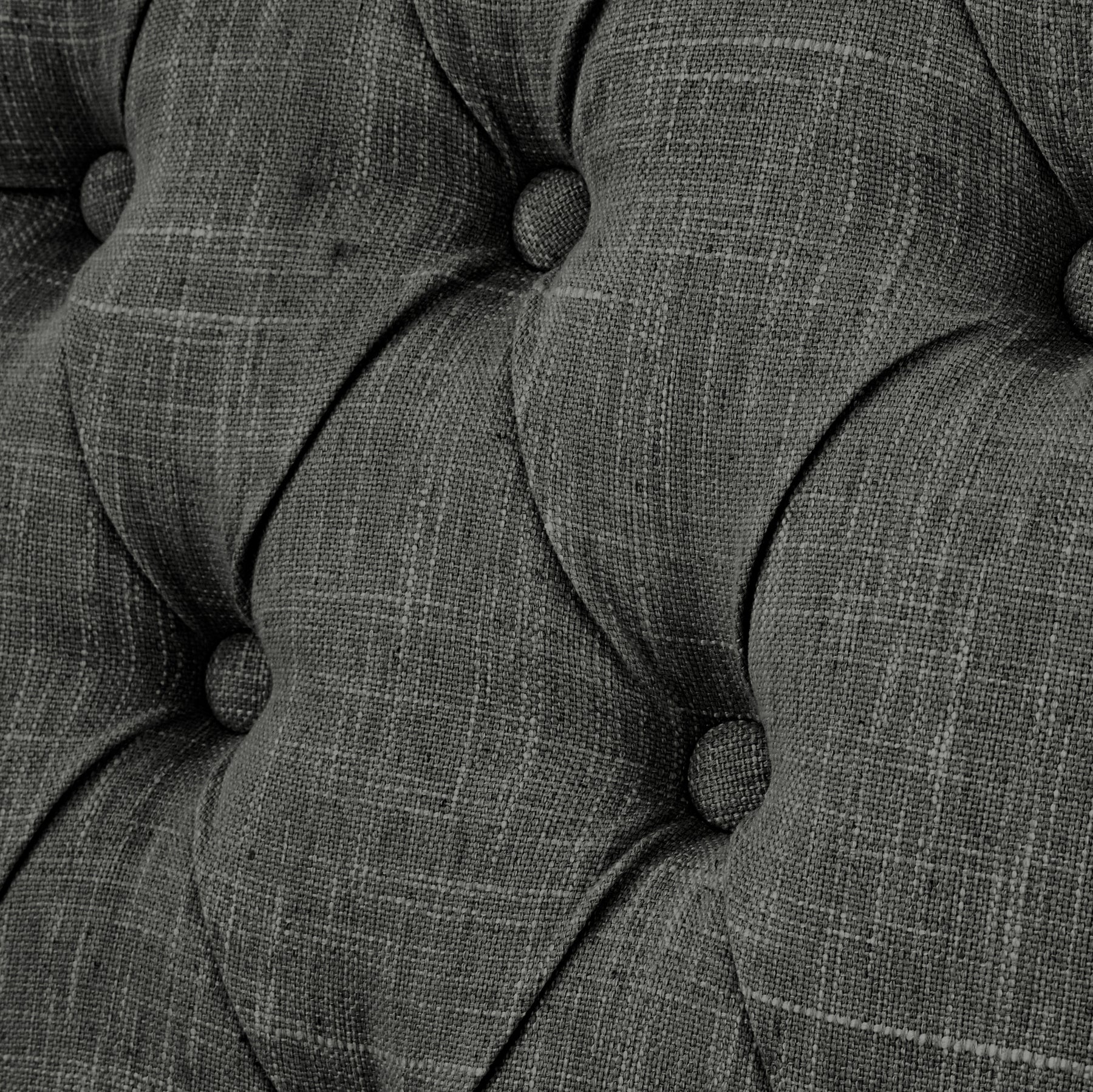 Portland Button Back Dining Chair Charcoal from Roseland Furniture