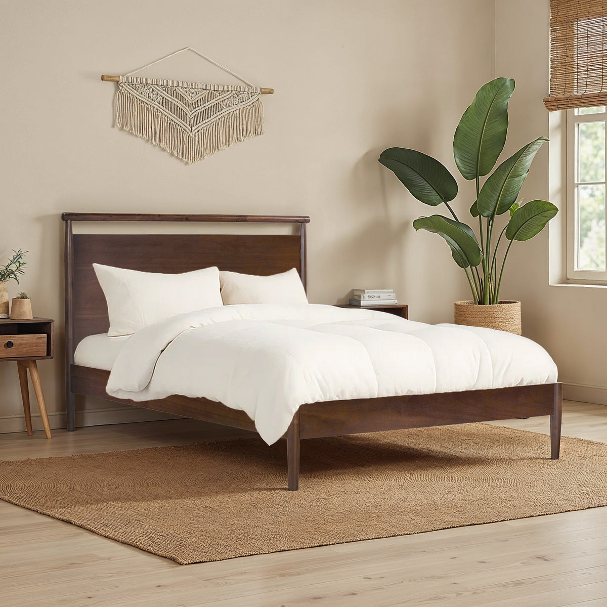 Oskar Acacia Bed Frame Double from Roseland Furniture