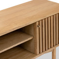 Shorwell Oak 130cm Slatted TV Unit