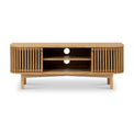 Shorwell Oak 130cm Slatted TV Cabinet