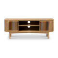 Shorwell Oak 130cm Slatted TV Cabinet