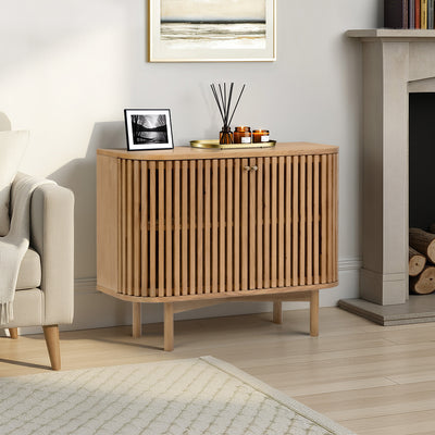 Shorwell Oak Slatted Small Sideboard
