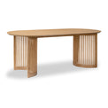 Shorwell Oak Slatted Oval Dining Table from Roseland Furniture