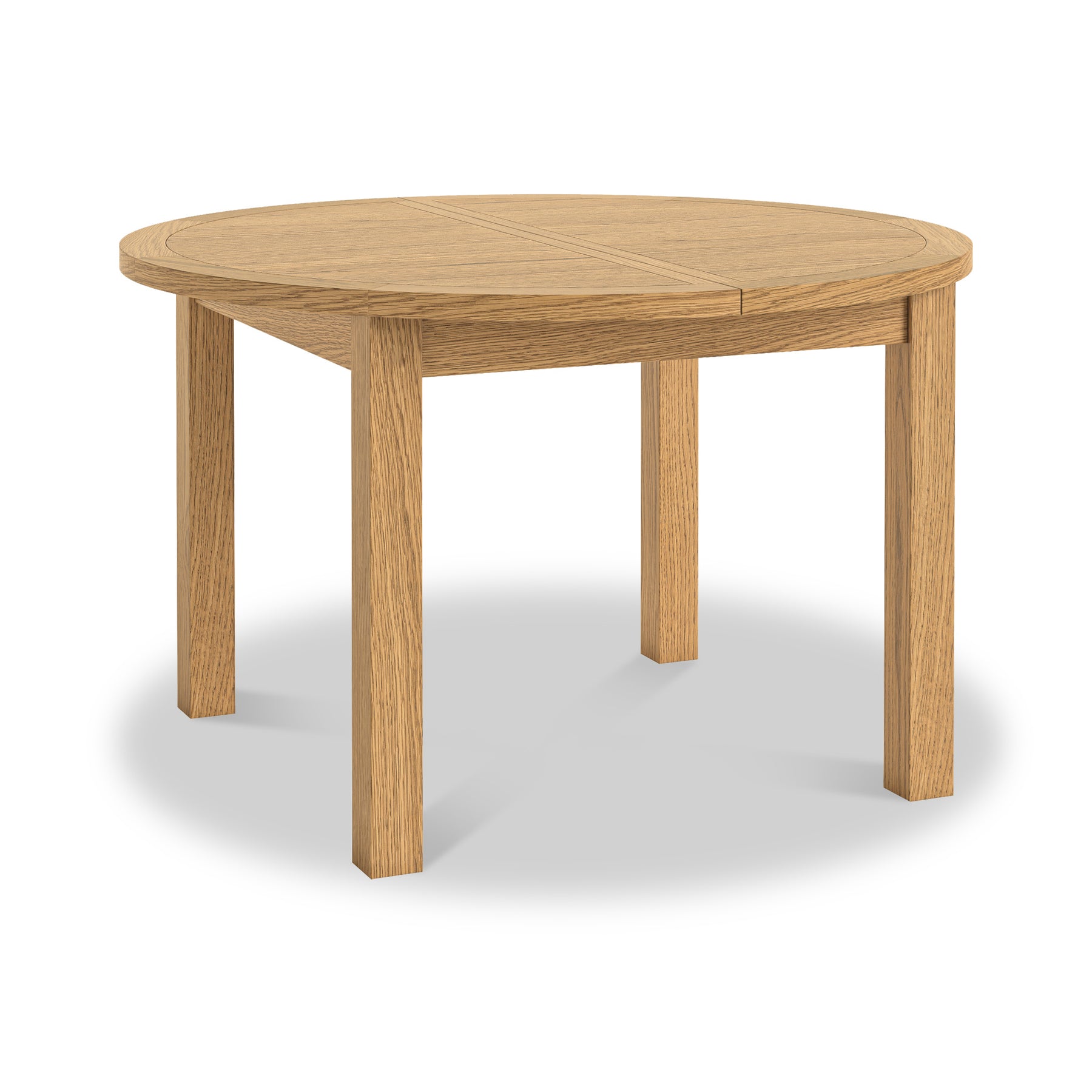 Broadway Oak 120-160cm Round Extendable Dining Table
