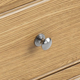 Portland Oak 2 Drawer Bedside Table from Roseland Furniture