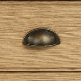Portland Oak 2 Drawer Triple Wardrobe from Roseland Furniture