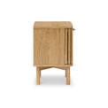 Shorwell Oak Slatted 2 Door Bedside Table