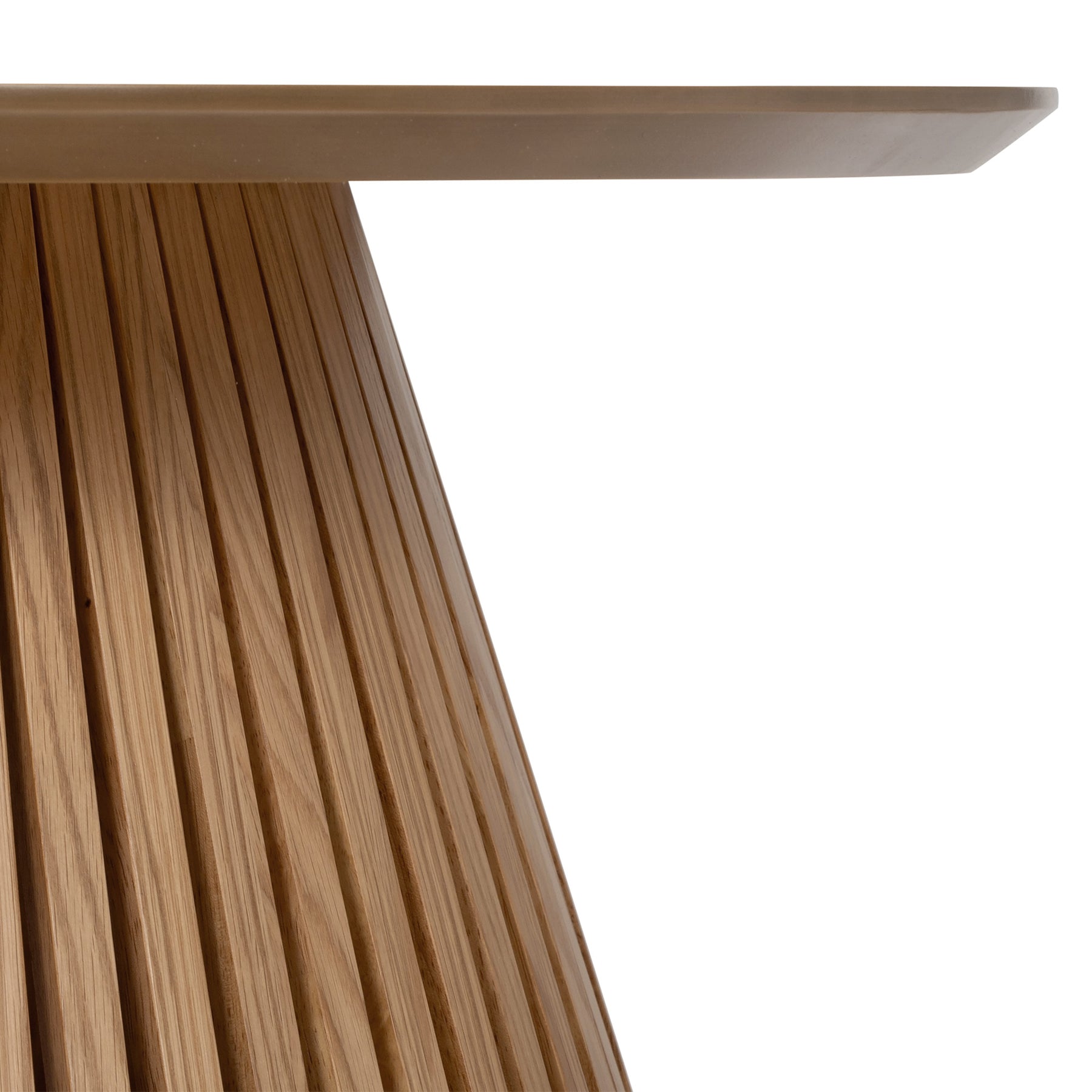 Shorwell Oak Slatted Round Coffee Table