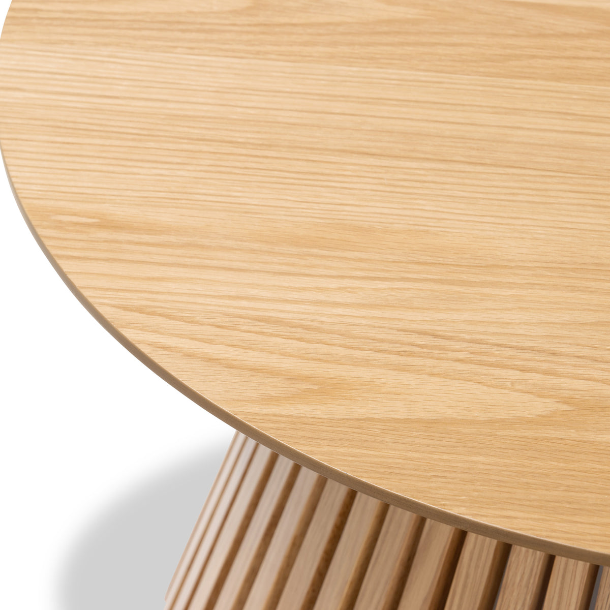 Shorwell Oak Slatted Round Coffee Table