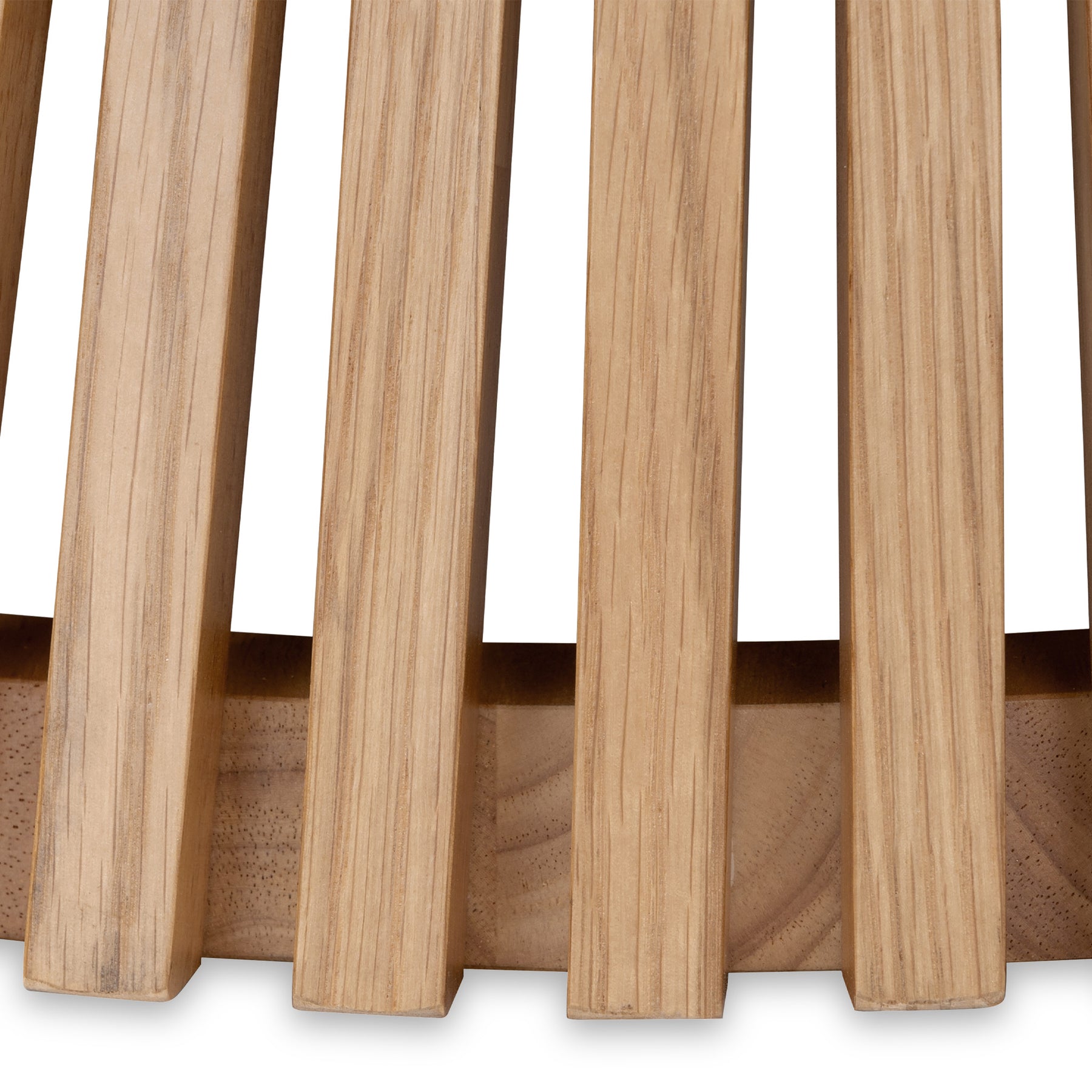 Shorwell Oak Slatted Round Coffee Table