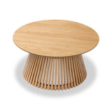 Shorwell Oak Slatted Round Coffee Table