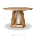 Shorwell Oak 120cm Slatted Round Dining Table