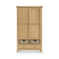 Portland Oak 5 Drawer Larder from Roseland Furniture
