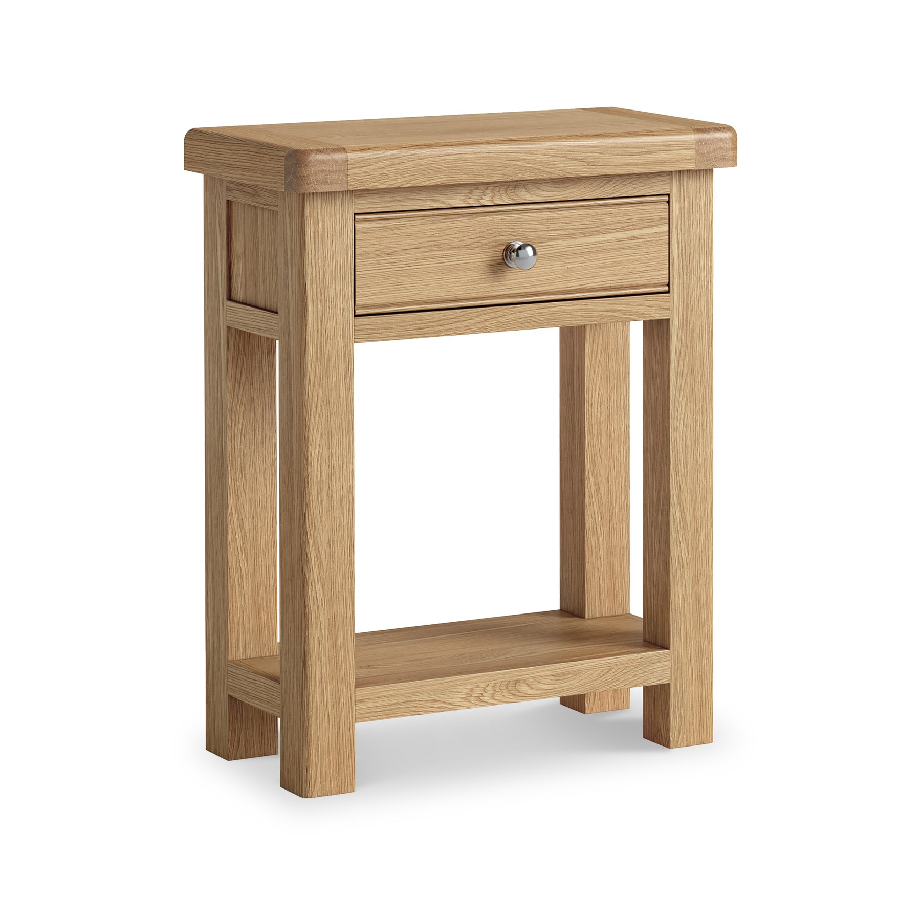 Portland Oak 1 Drawer Telephone Table from Roseland Furniture