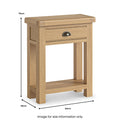 Portland-Oak-1-Drawer-Telephone-Table from Roseland Furniture