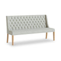 Portland Button Back Dining Sofa Beige from Roseland Furniture