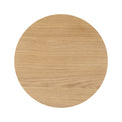 Shorwell Oak Slatted Round 1 Drawer Side Table