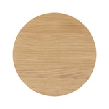 Shorwell Oak Slatted Round 1 Drawer Side Table