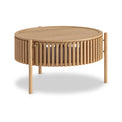 Shorwell Oak Slatted Story 1 Door Coffee Table from Roseland Furniture