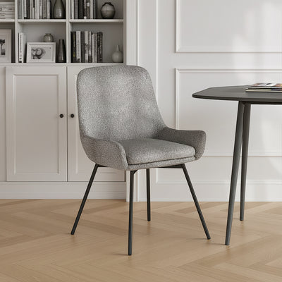 Shorwell Boucle Curved Seat Dining Chair