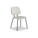 Shorwell White Boucle Dining Chair from Roseland Furniture
