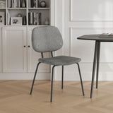 Shorwell Grey Boucle Dining Chair from Roseland Furniture