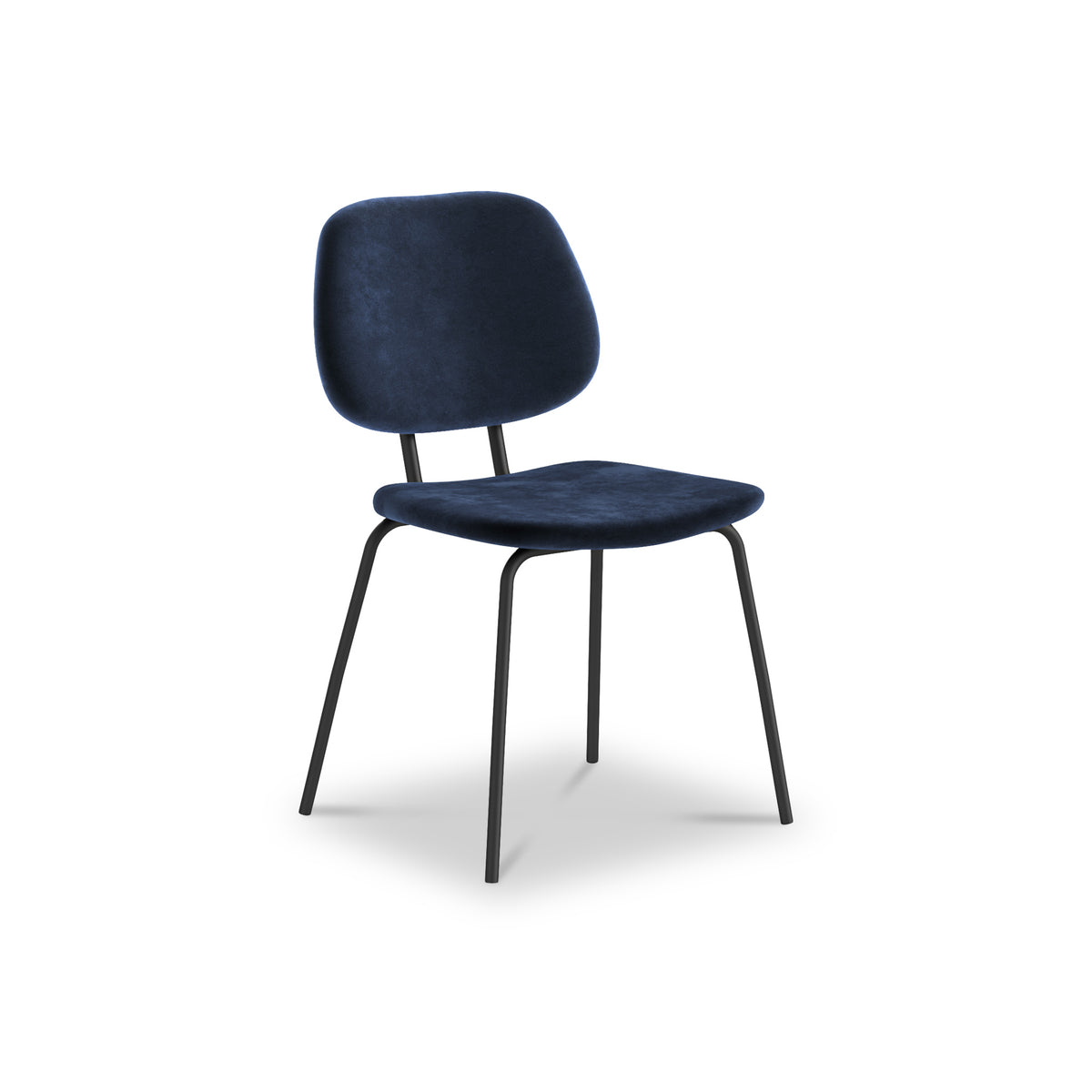 Keswick Navy Blue Velvet Dining Chair from Roseland Furniture