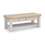 Penzance 1 Drawer Coffee Table - Stone Grey from Roseland Furniture