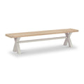 Penzance 200cm Cross Leg Bench from Roseland Furniture
