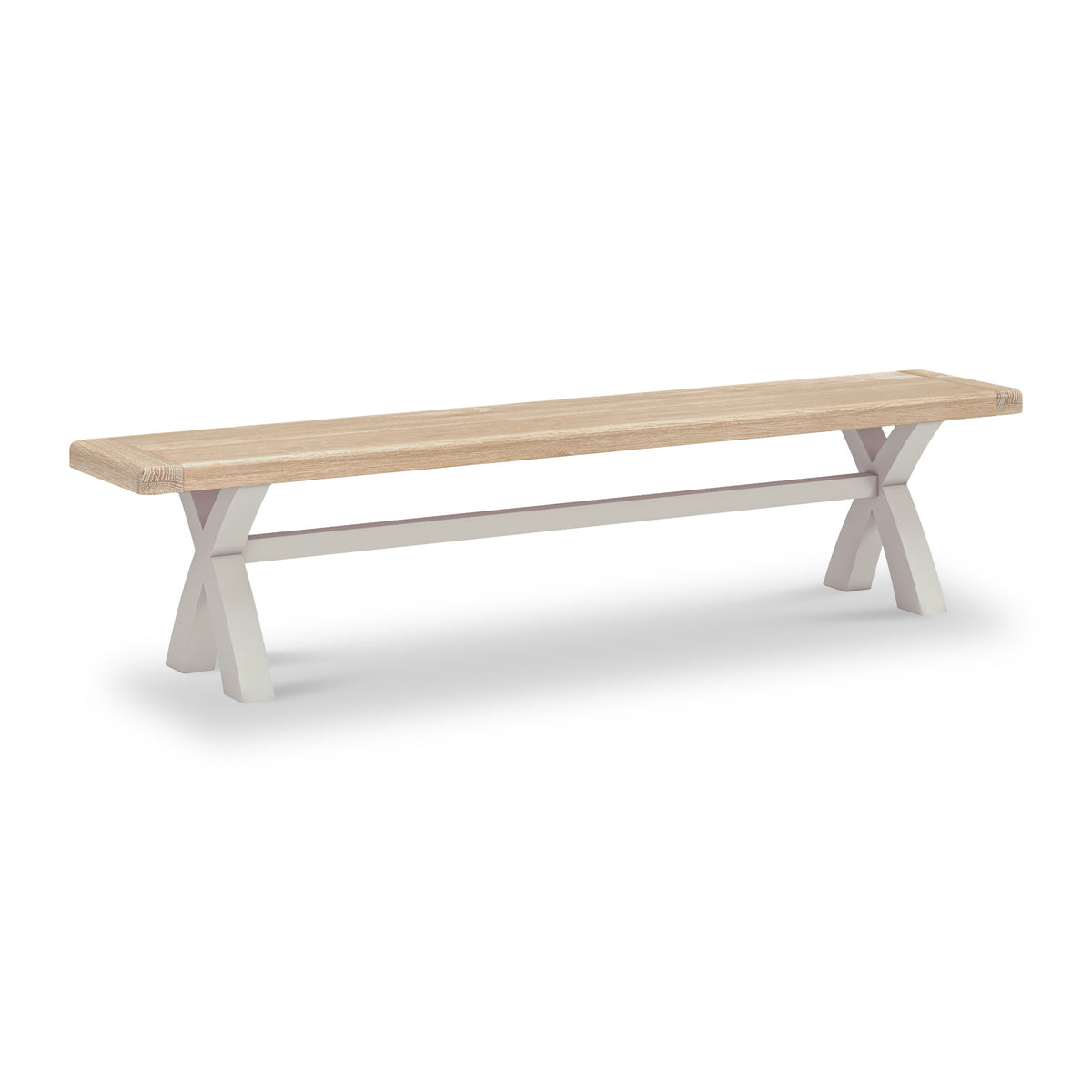 Penzance 200cm Cross Leg Bench from Roseland Furniture