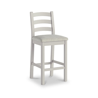 Penzance Stone Grey Ladder Back Bar Chair