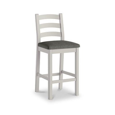 Penzance Stone Grey Ladder Back Bar Chair