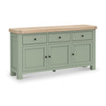 Penzance Sage Green Large Sideboard from Roseland Furniture