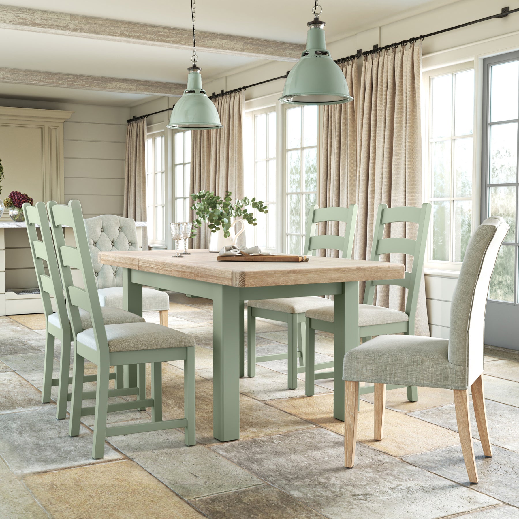Penzance Small Extending Dining Table from Roseland Furniture