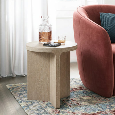 Mylor Washed Oak Side Table
