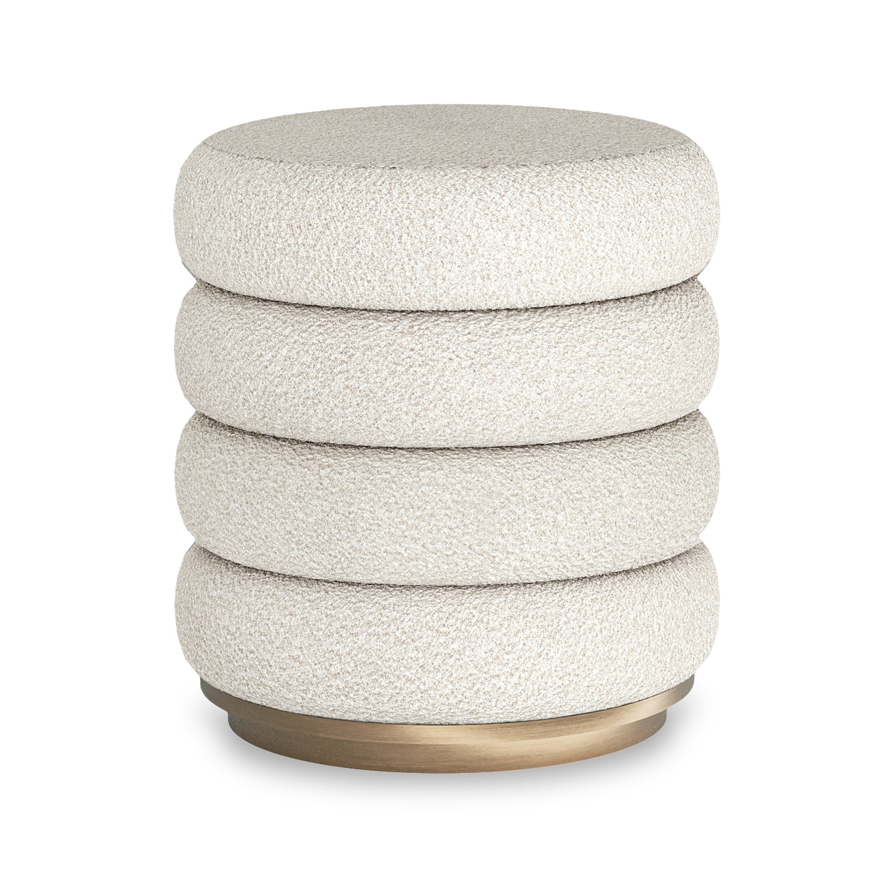 Mylor Oak Upholstered Foot Stool from Roseland Furniture