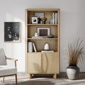 Whitstone Oak Large Bookcase Cabinet from Roseland Furniture