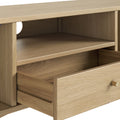 Finch Oak Slatted Wide TV Unit from Roseland Furniture