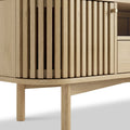 Finch Oak Slatted Wide TV Unit from Roseland Furniture