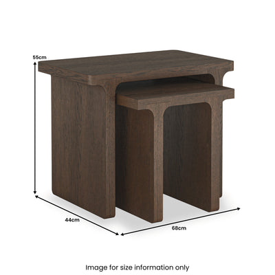 Mylor Oak Nest of Tables