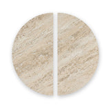 Mylor Oak Half Moon Nest of Tables from Roseland Furniture