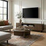 Mylor Oak 200cm TV Unit from Roseland Furniture