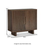 Mylor Oak 2 Door Shoe Storage Unit from Roseland Furniture