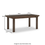 Mylor Oak 125 175cm Extending Dining Table from Roseland Furniture