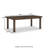 Mylor Oak 165 215cm Extending Dining Table from Roseland Furniture