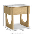 Nyssa Marble Top Side Table from Roseland Furniture