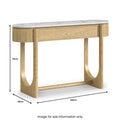 Nyssa Marble Top Console Table from Roseland Furniture